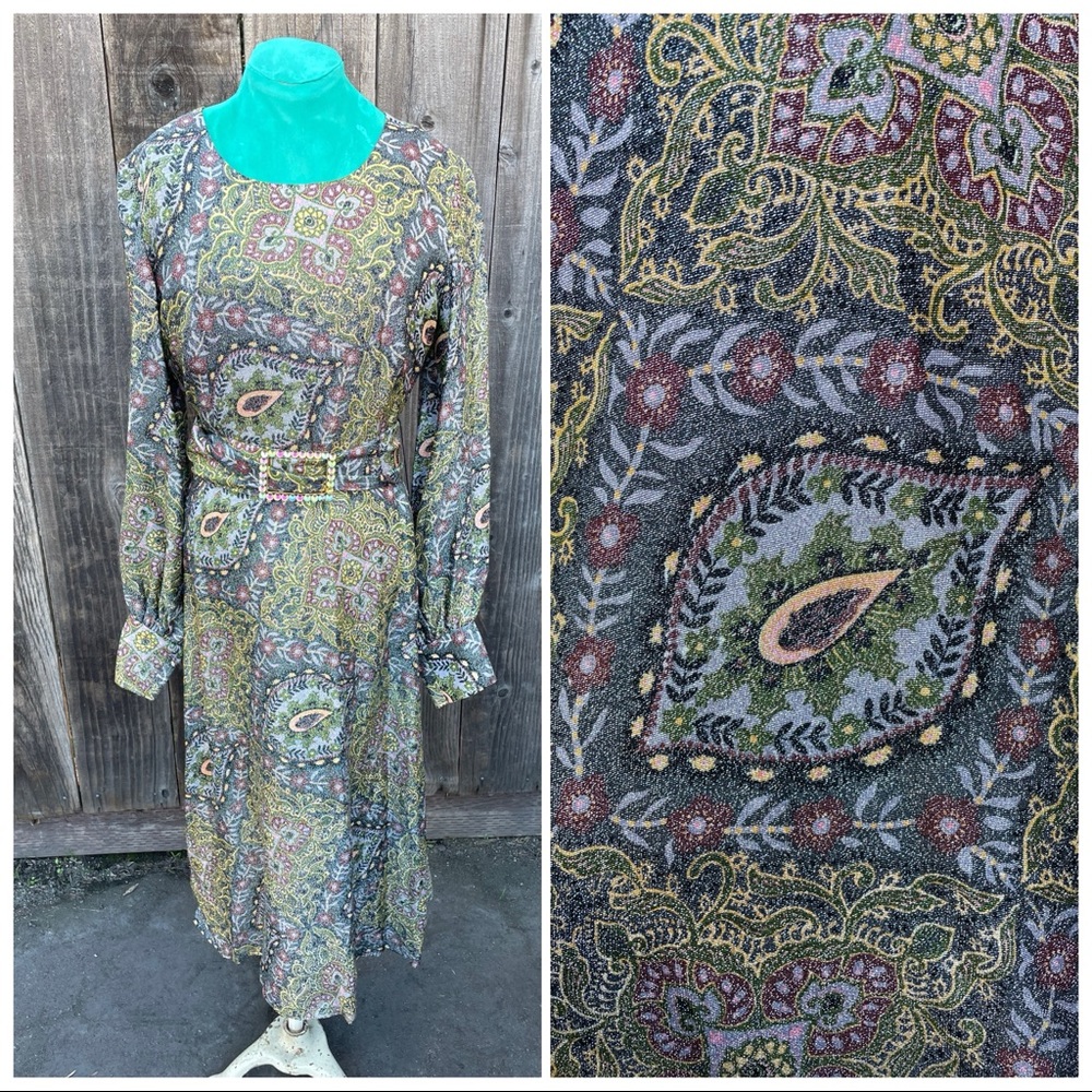 Vintage Sparkly “Peacock” Dress